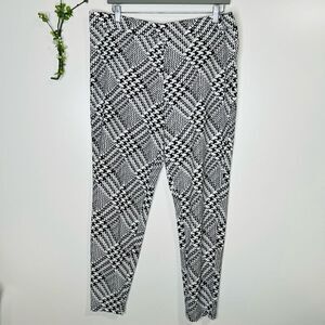 SHEIN Curve Black White Houndstooth Pants